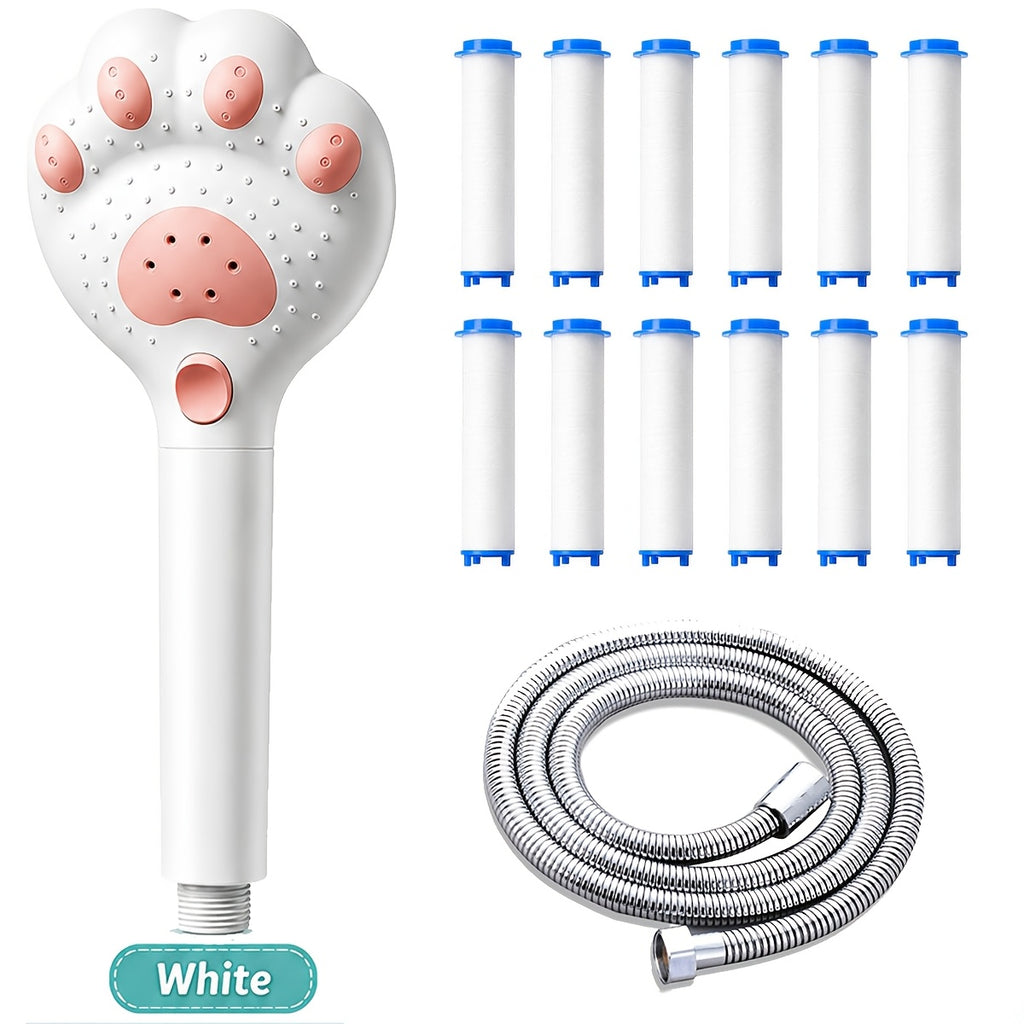 Ensemble de pommeau de douche à main en forme de patte de chat — Monptitlou