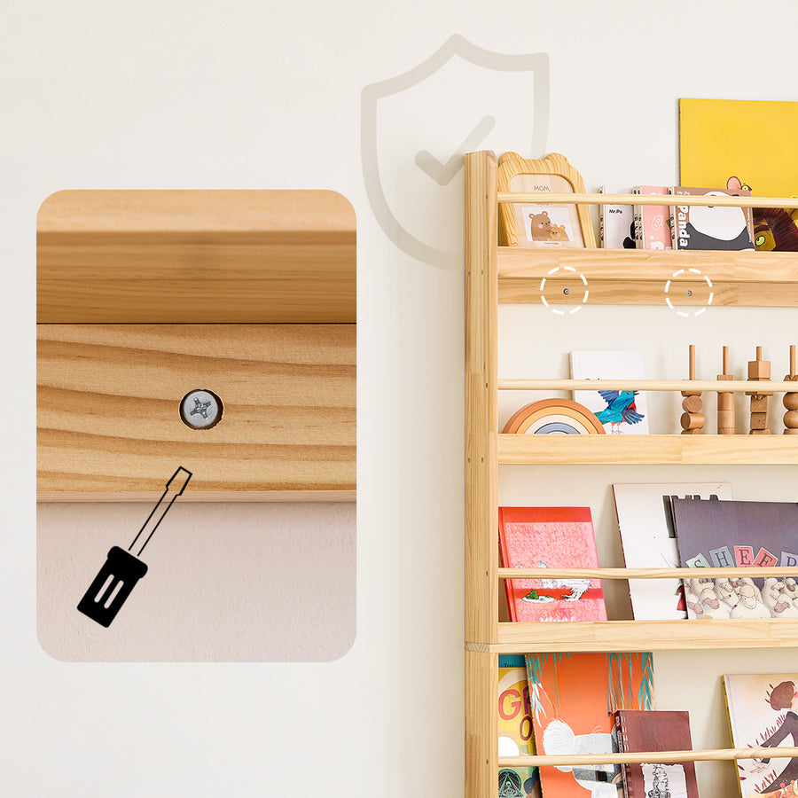1 étagère pour enfants, étagère pour enfants, étagère à jouets — Monptitlou