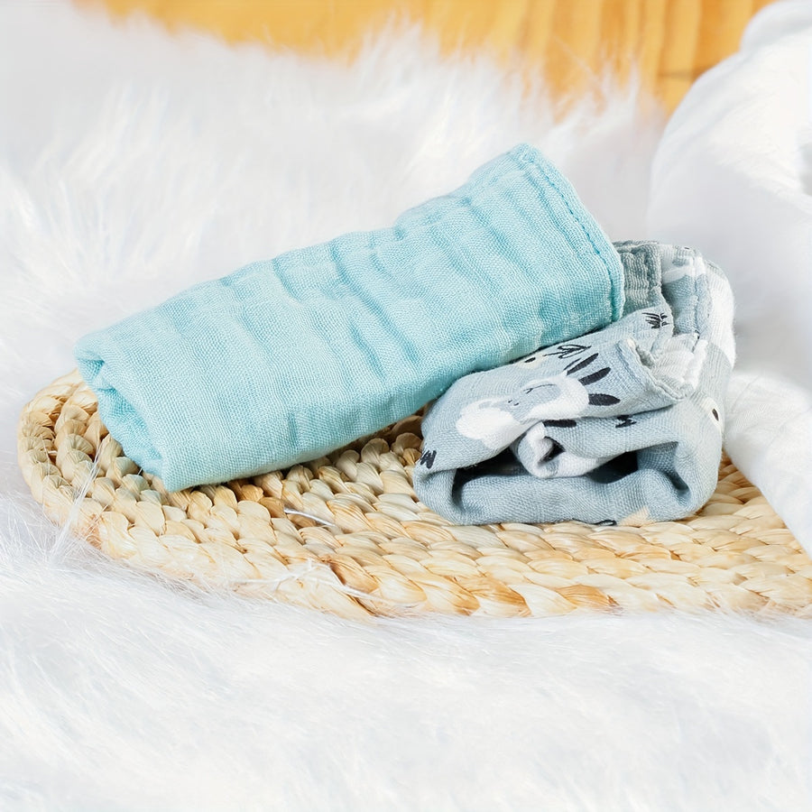 Serviettes Visage Bébé en Mousseline de Bambou Doux — Monptitlou