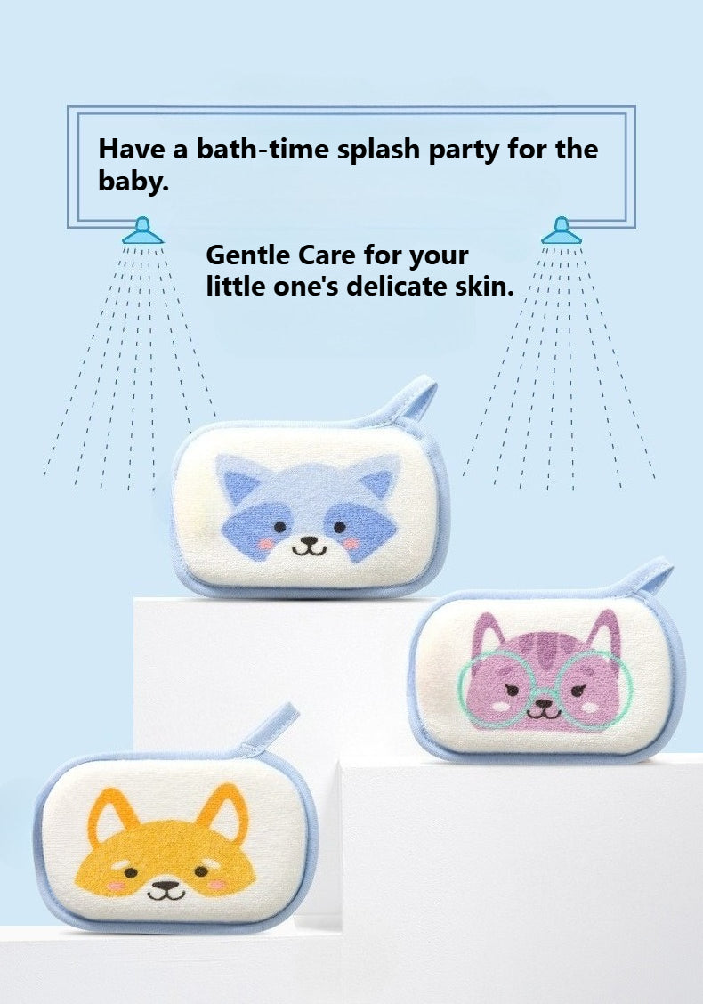 Bébé Bain Éponge de Bain pour Bébé Serviette Exfoliante Balle de Bain — Monptitlou