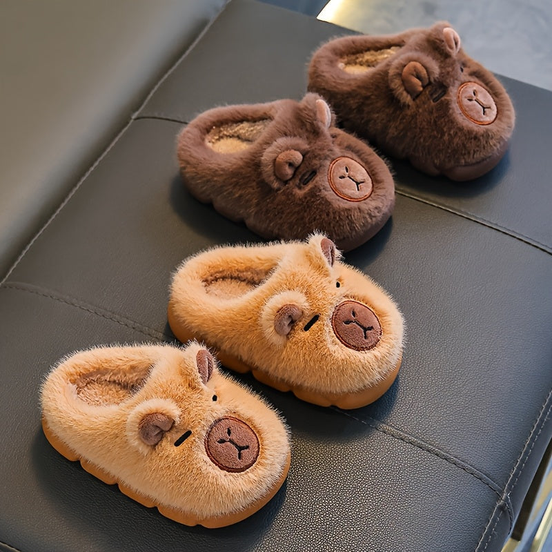 Chaussures d'hiver en peluche Capybara pour garçons et filles, bébés — Monptitlou