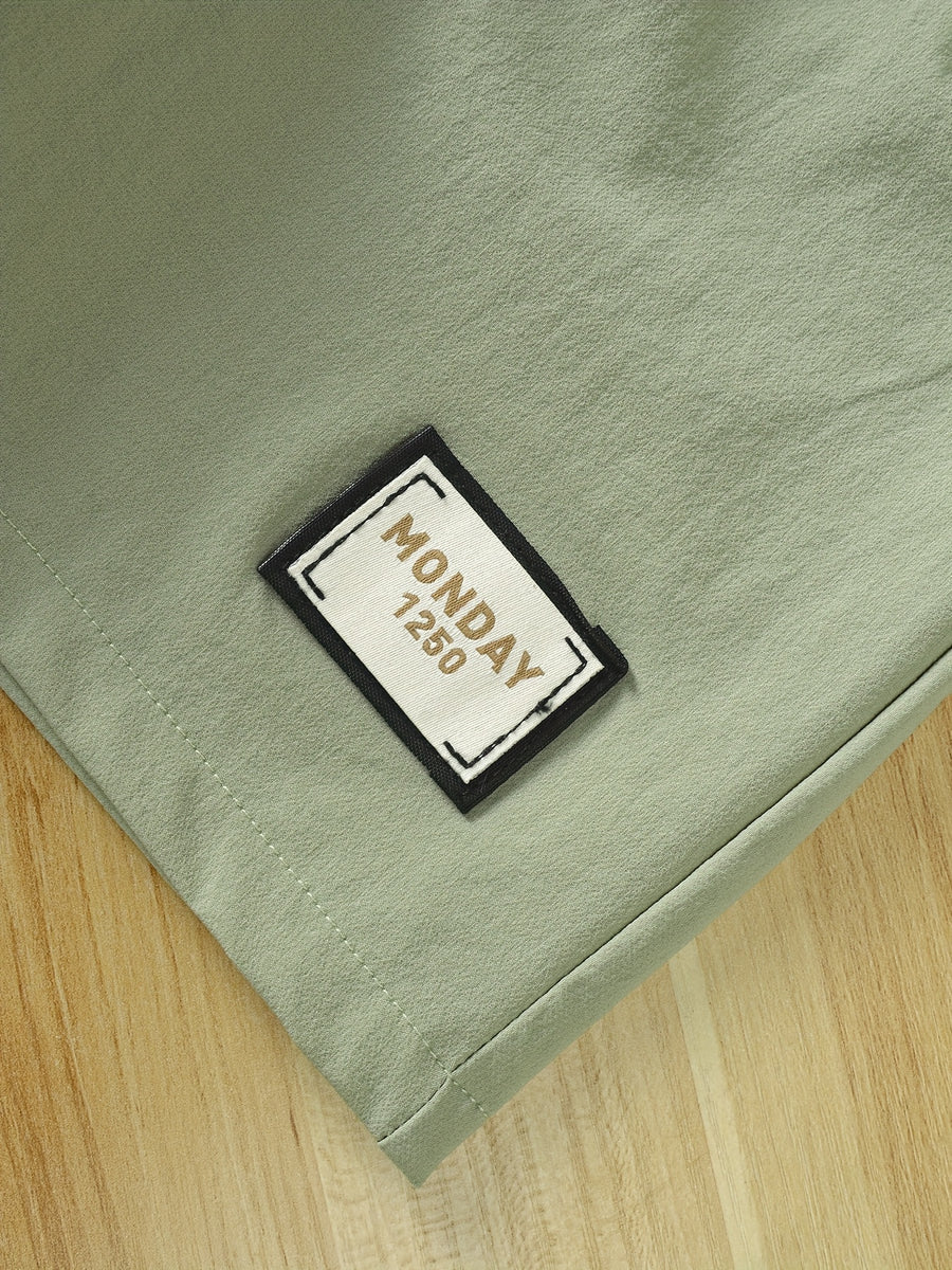 Ensemble de chemise d'été à manches courtes avec col et boutons pour — Monptitlou