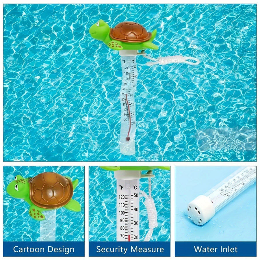 Thermomètre de bain flottant avec cordon, modèle tortue — Monptitlou