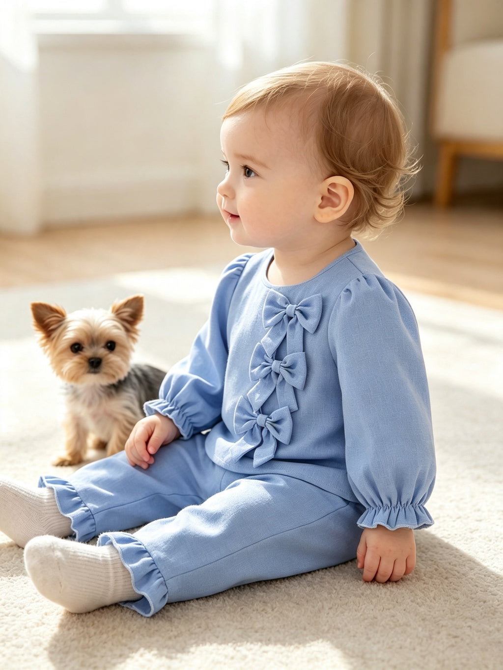Ensemble 2 pièces pour bébés filles — Monptitlou