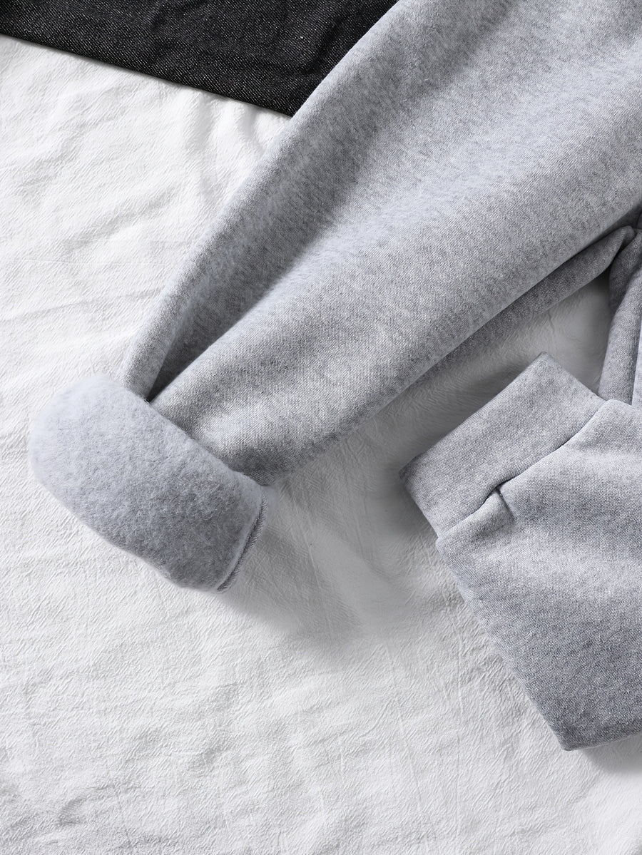 Ensemble Automne Garçon : Veste Décontractée Confortable à Col Imprimé — Monptitlou