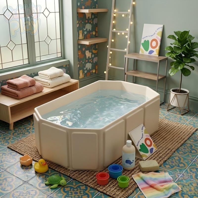 Baignoire portable, petite baignoire hors sol, baignoire compacte — Monptitlou