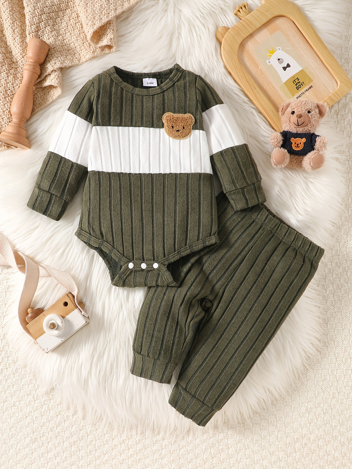Ensemble Mignon Épissé pour Bébés Garçons — Monptitlou Image