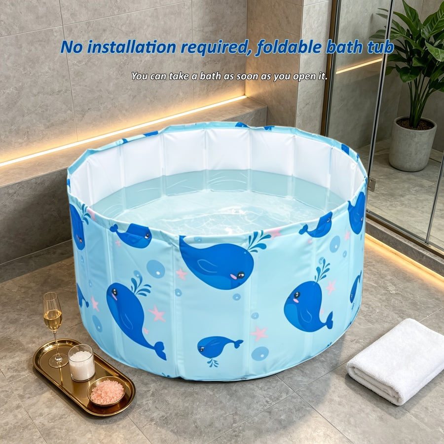 Baignoire de trempage ronde pliable à usage domestique — Monptitlou