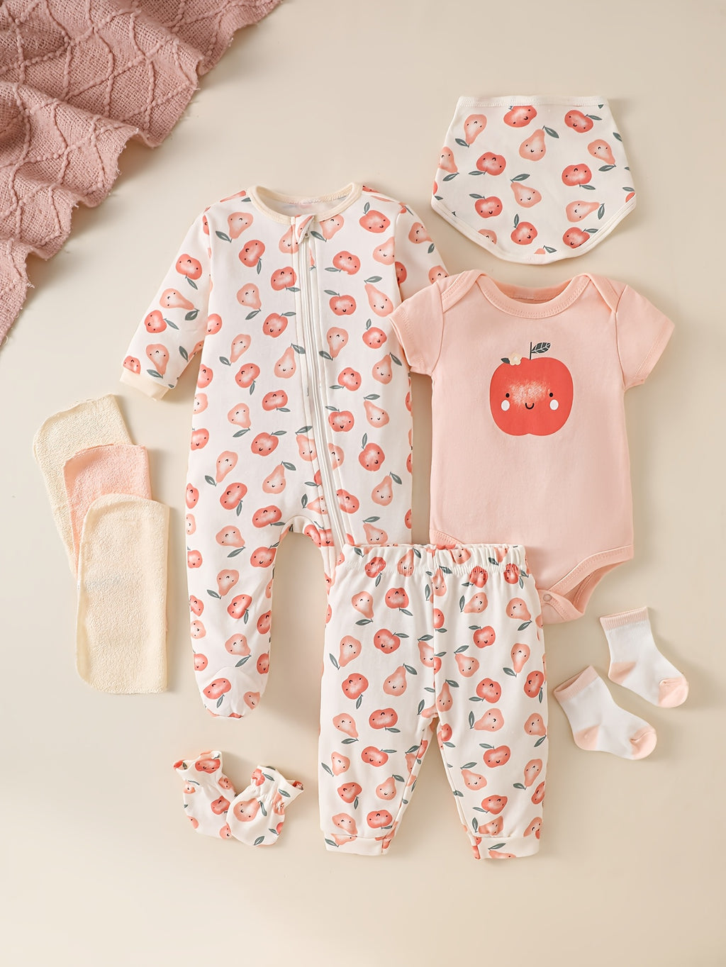 Bodies pour bébé fille nouveau-née, 100% matière — Monptitlou