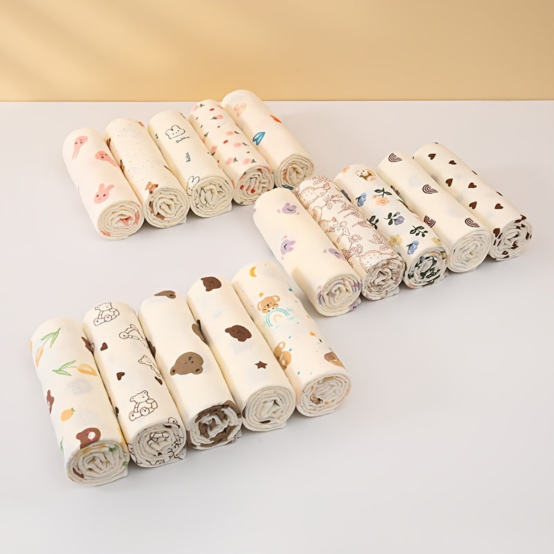Lot de 2 langes bébé en double gaze de coton — Monptitlou