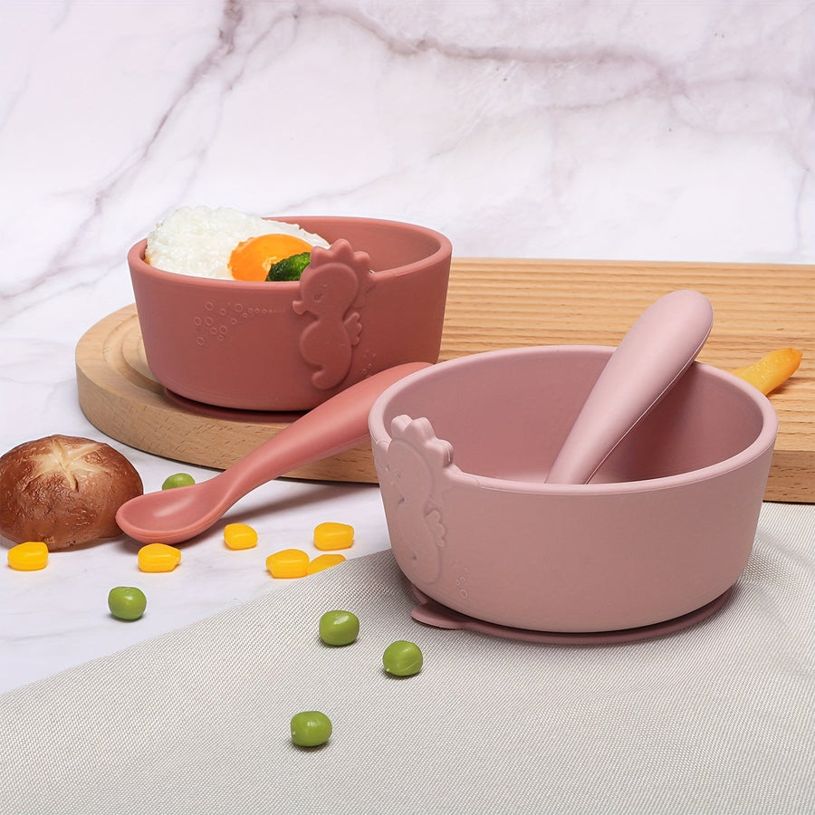Bols bébé en silicone alimentaire — Monptitlou