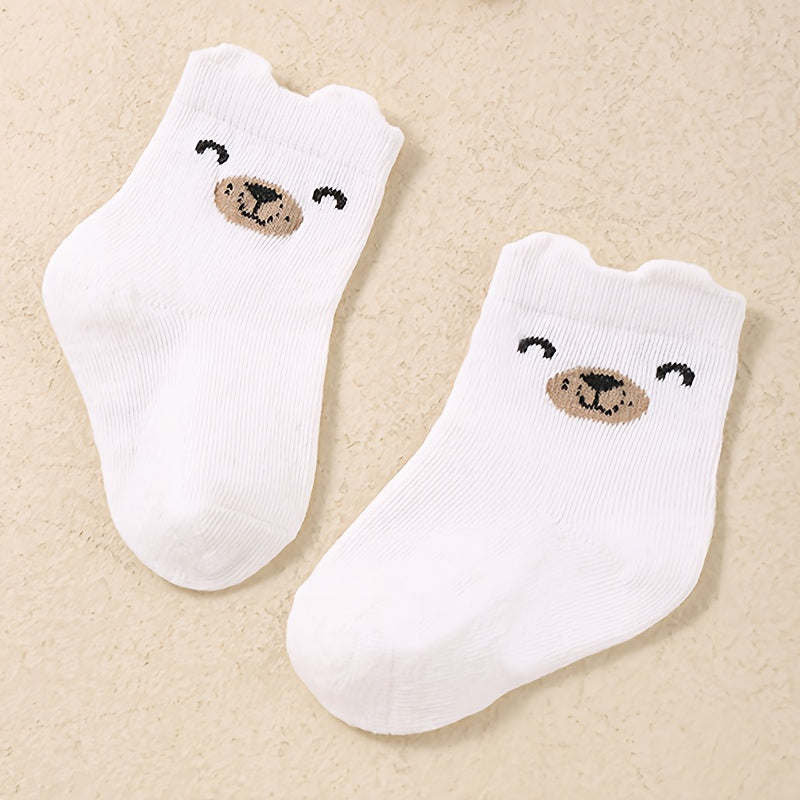 Paires de chaussettes pour bébé, motifs d'ours de dessin animé mignons — Monptitlou