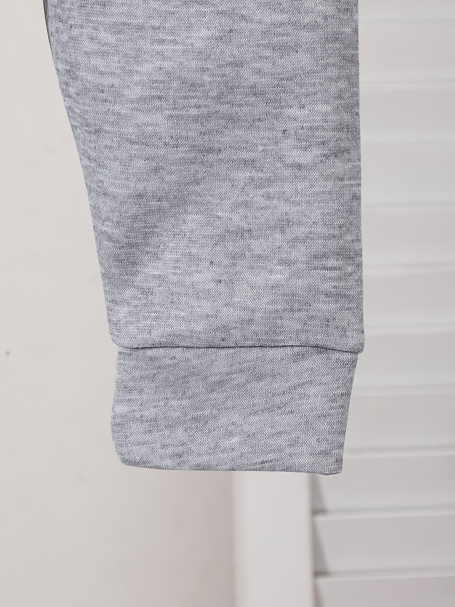 Ensemble sweat à manches longues en polaire imprimé ours cartoon rayé — Monptitlou