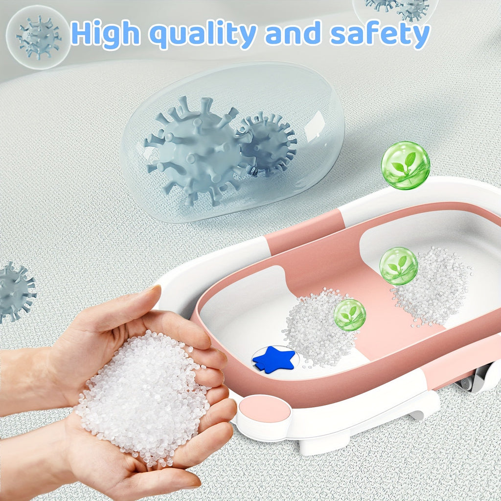 Baignoire pliable pour bébé avec coussin moelleux — Monptitlou