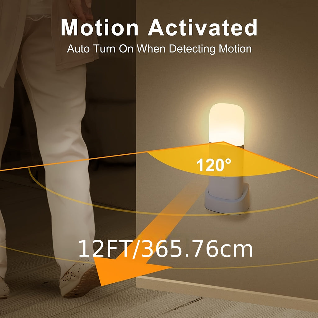 Veilleuse LED à Détecteur de Mouvement Humain, USB Rechargeable — Monptitlou