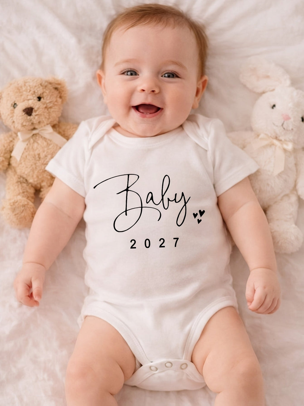 Body Bébé "Baby 2027" avec Impression de Slogan Lettres — Monptitlou