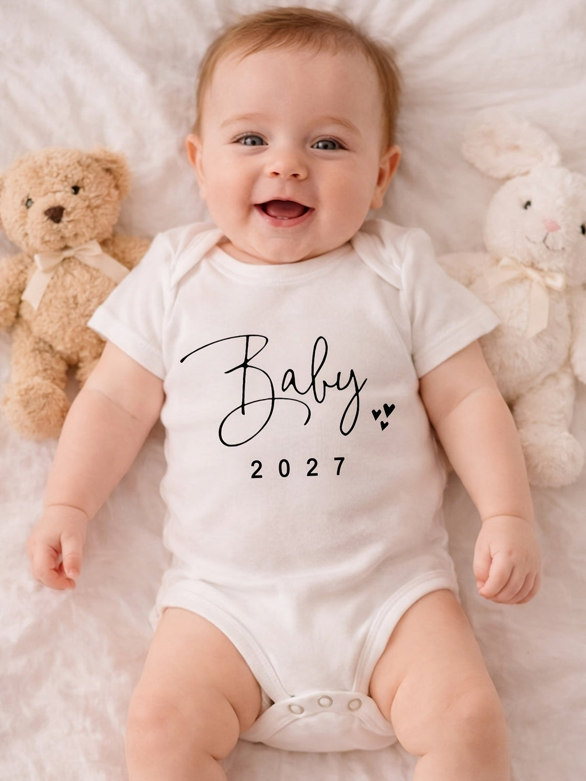 Body Bébé "Baby 2027" avec Impression de Slogan Lettres — Monptitlou Image