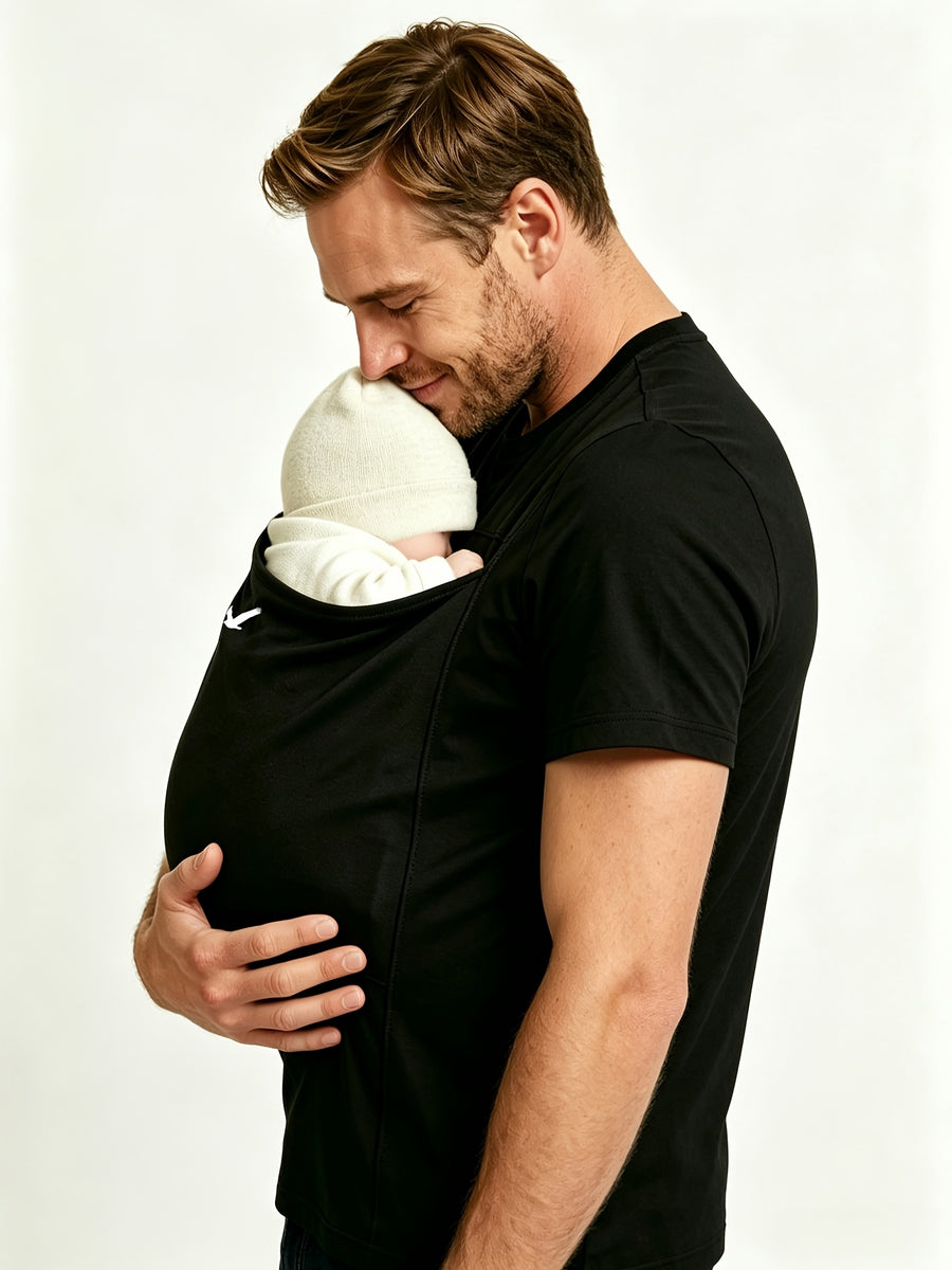 Nouveau ensemble 2 pièces pour homme avec poche de kangourou pour bébé — Monptitlou
