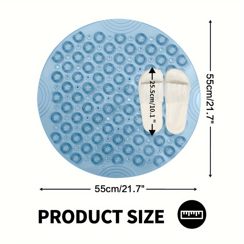 Tapis de bain de douche antidérapant, cercle, tapis de baignoire — Monptitlou