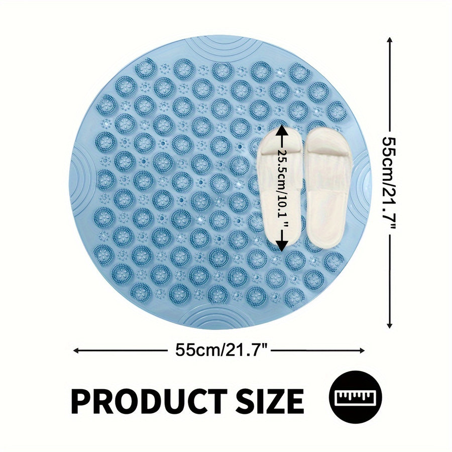 Tapis de bain de douche antidérapant, cercle, tapis de baignoire — Monptitlou