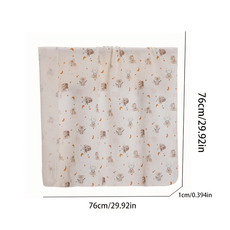 Lot de 2 langes bébé en double gaze absorbante
