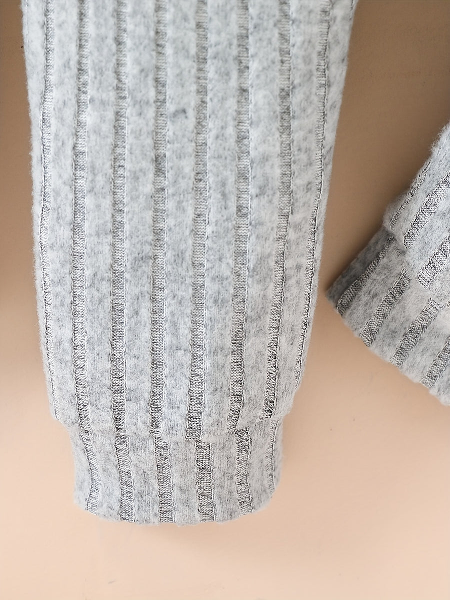 Leggings pour bébé garçon automne hiver ensemble 3 pièces à rayures — Monptitlou