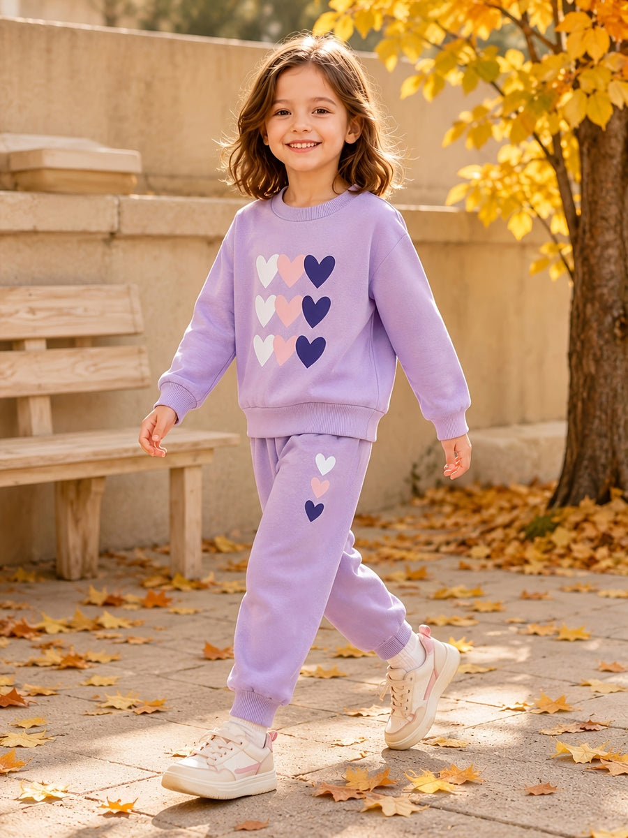 Ensemble 2 pièces. Sweatshirt à col ras du cou et pantalon long pour — Monptitlou