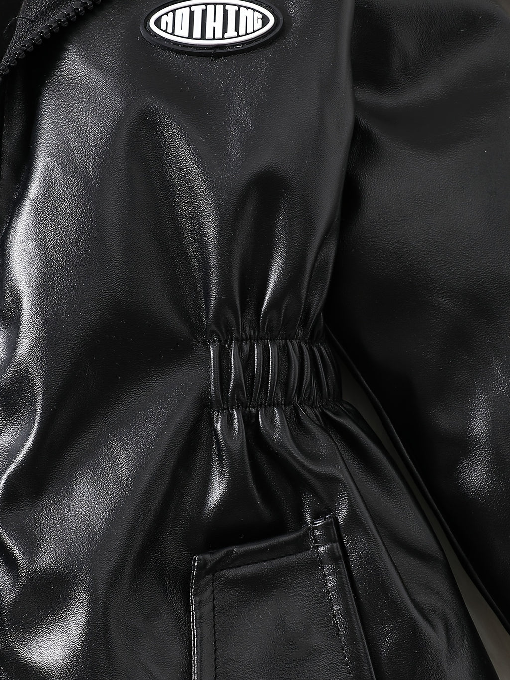 Veste à capuche pour fille avec petite décoration d'étiquette Zhangzi + — Monptitlou