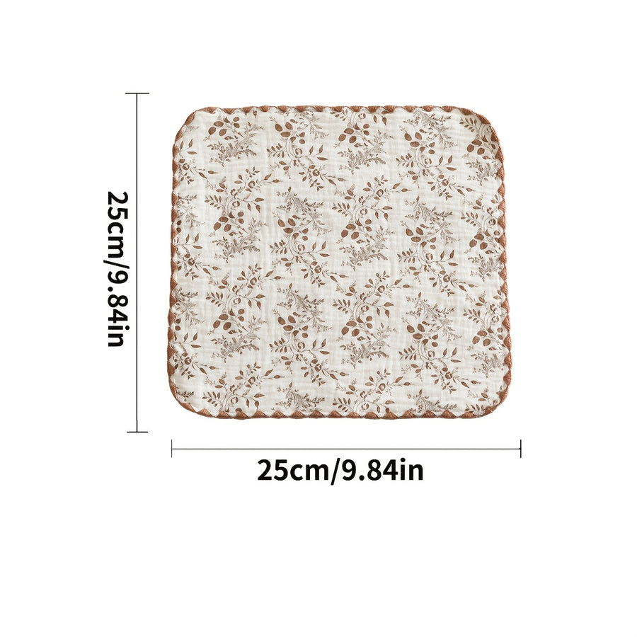 Serviettes pour bébé avec motif floral et ours — Monptitlou
