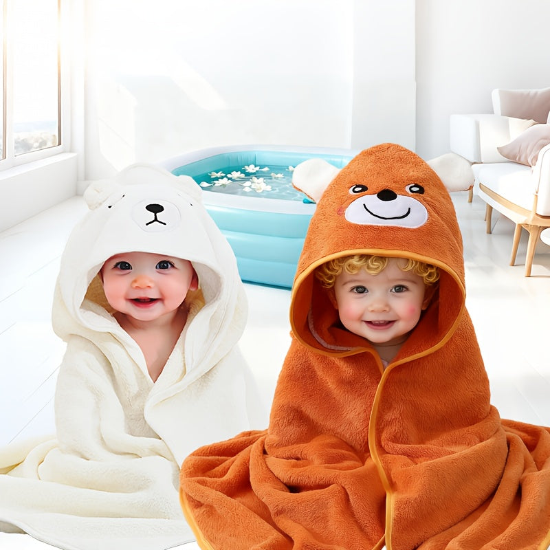 Nouvelle Serviette de Bain à Capuche pour Enfants — Monptitlou