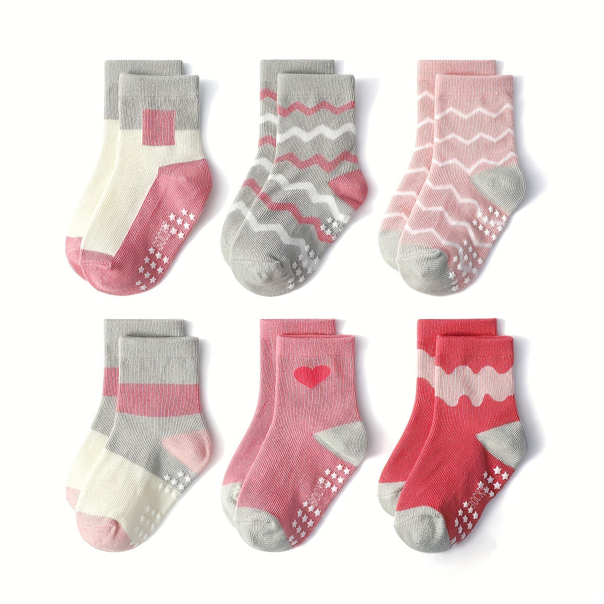 12 Paires de Chaussettes Mi-Mollet pour Filles, Nouveauté PC — Monptitlou Image