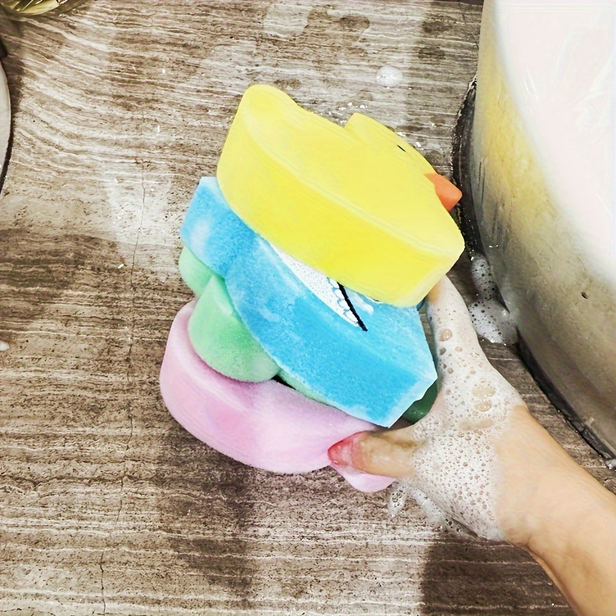Boules de bain éponge animaux mignons, couleurs aléatoires — Monptitlou