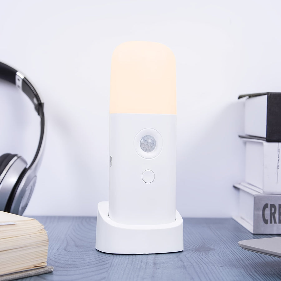 Veilleuse LED à Détecteur de Mouvement Humain, USB Rechargeable — Monptitlou