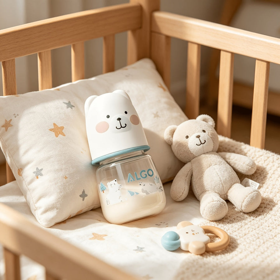 Biberon pour bébé 60 ml, motif ours doux et mignon — Monptitlou