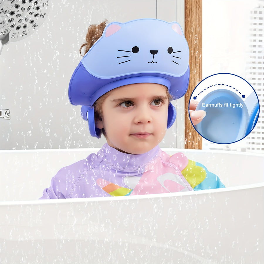 Bonnet de Bain Bébé Thème Chat Mignon 1PC — Monptitlou