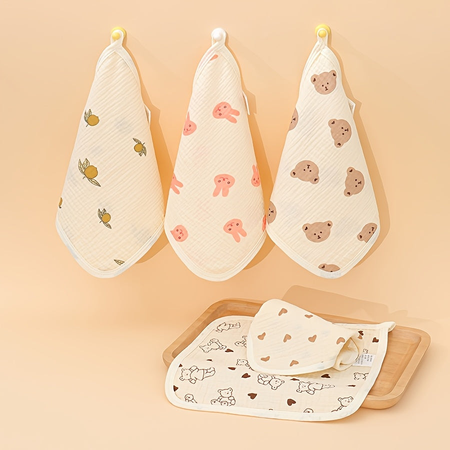 Lingettes en mousseline de coton 4 couches, douces pour bébé — Monptitlou