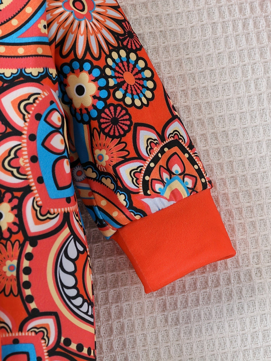 Bodies pour bébé, motif cachemire mignon imprimé intégralement — Monptitlou