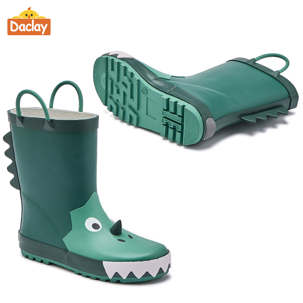 Bottes de pluie vertes, tendance et mignonnes — Monptitlou