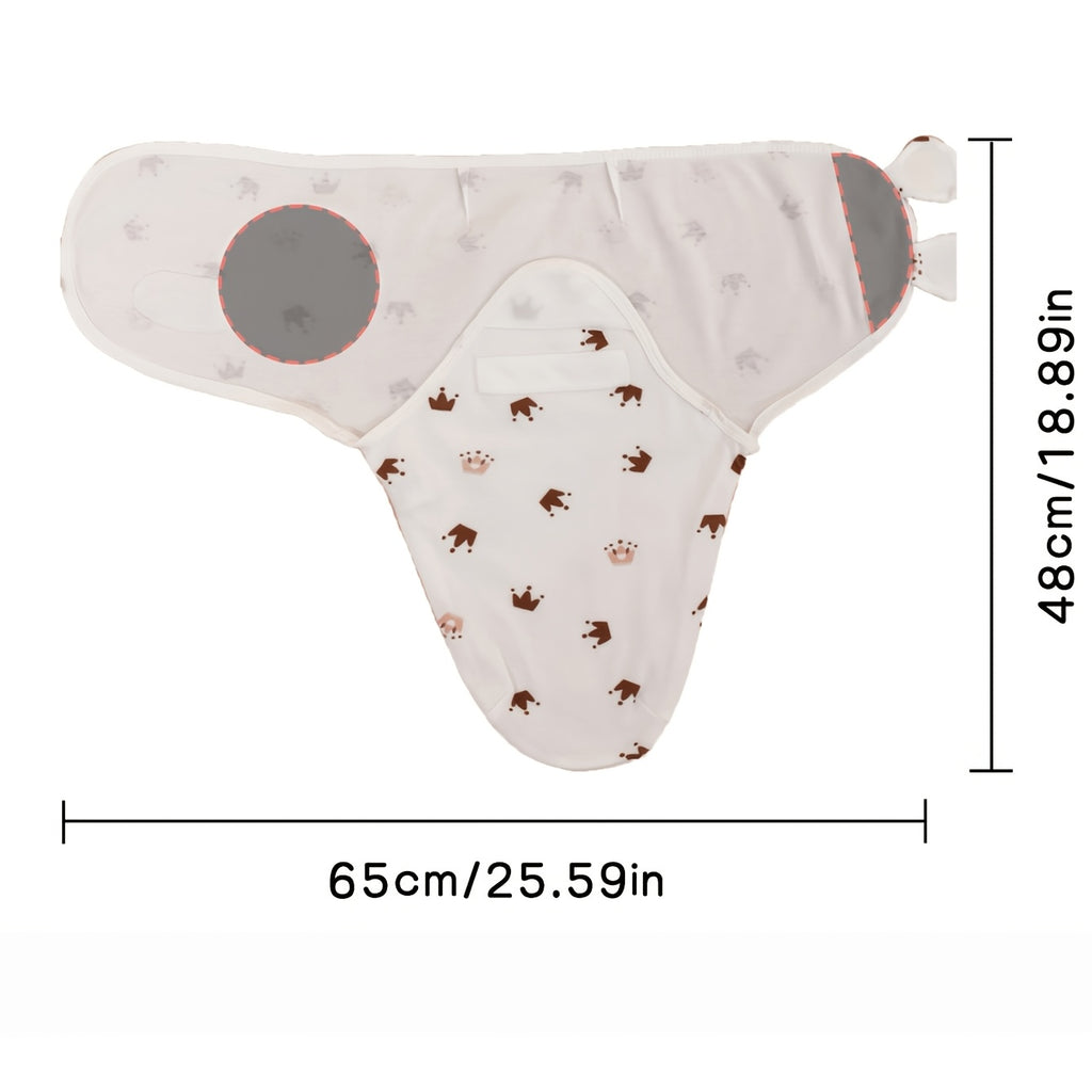 Couverture d'emmaillotage pour bébé, conception adhésive — Monptitlou