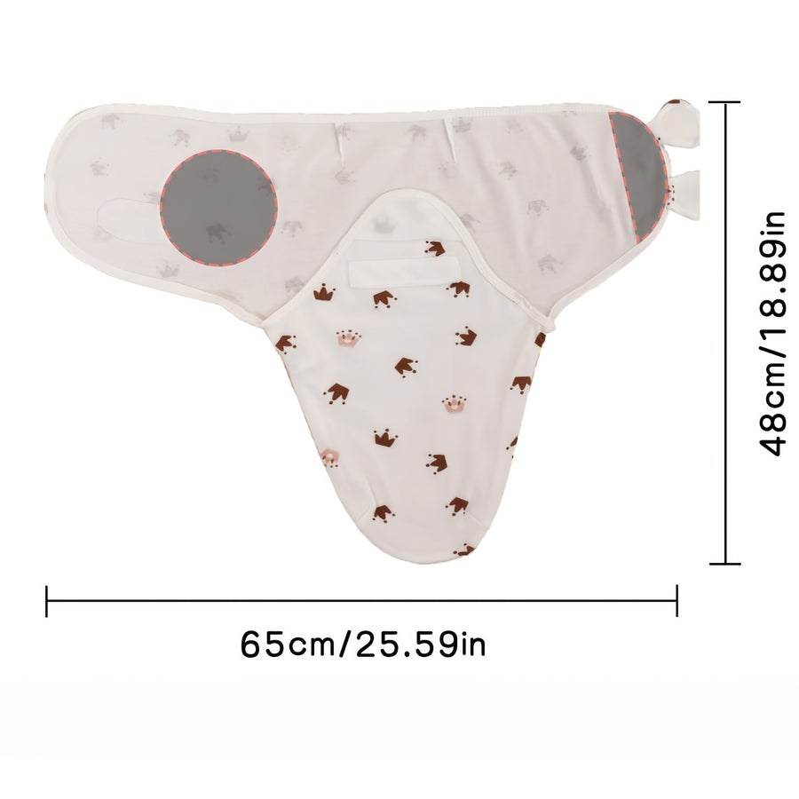 Couverture d'emmaillotage pour bébé, conception adhésive — Monptitlou