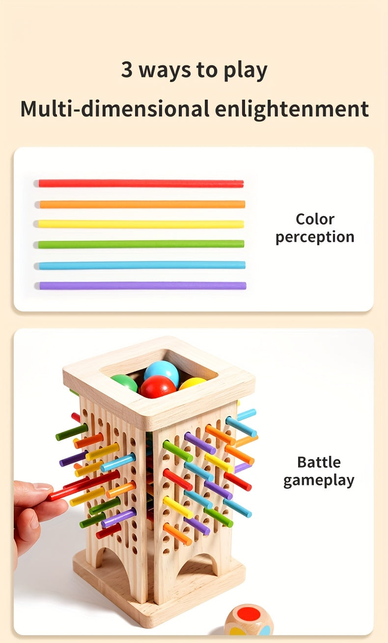 Jouets éducatifs en bois, jeux de société interactifs pour plusieurs — Monptitlou Image