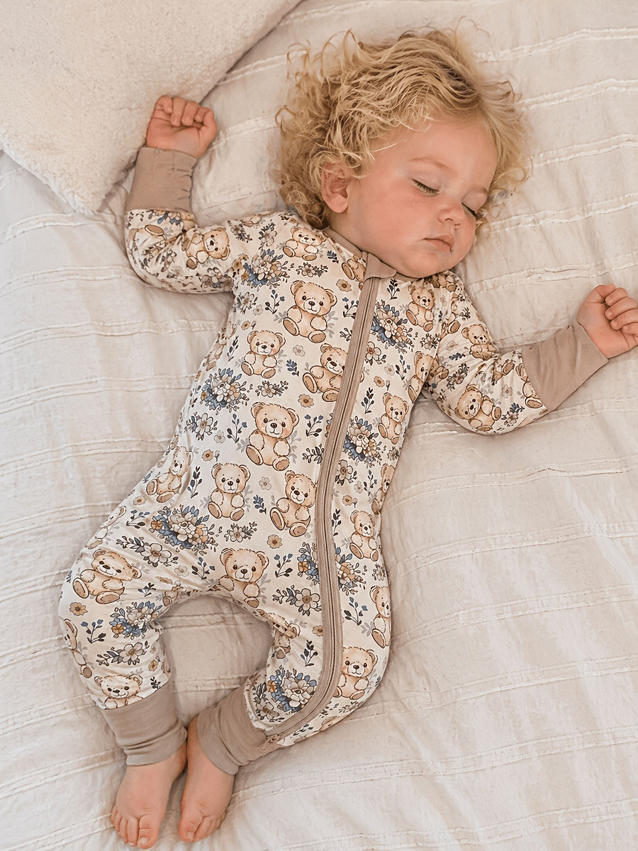 Grenouillère Bébé Garçon Fille en Fibre de Bambou — Monptitlou