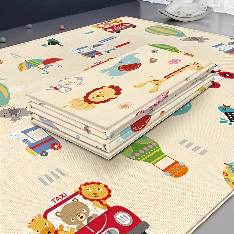 Tapis de jeu pliable double face pour enfants — Monptitlou