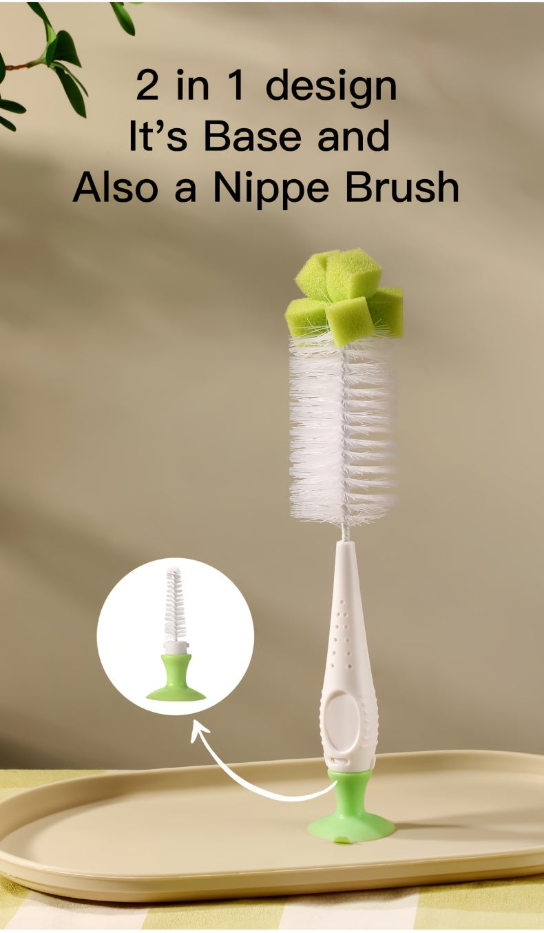 Nylon Éponge Brosse Avec Ventouse — Monptitlou
