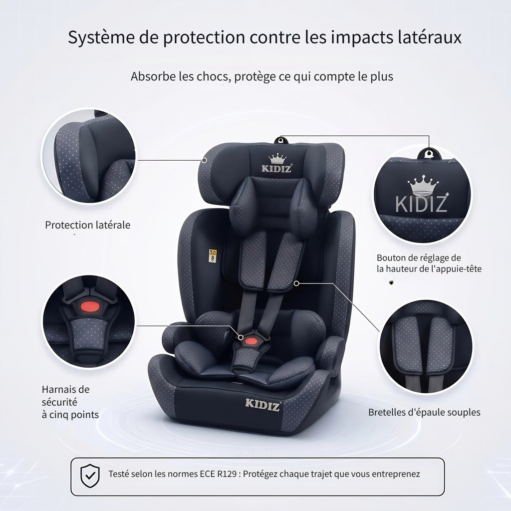 Siège auto I-Size 76-105 cm, ISOFIX et Top Tether