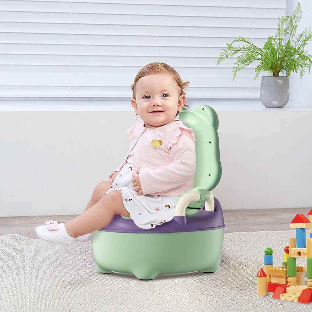 Pot en plastique pour enfants 48 cm avec support amovible et — Monptitlou