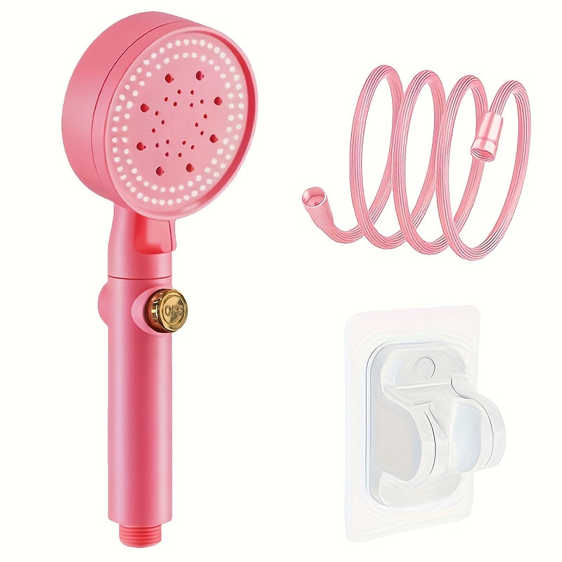 Ensemble de pommeau de douche rose tendance et u tissé de 1,5 m — Monptitlou