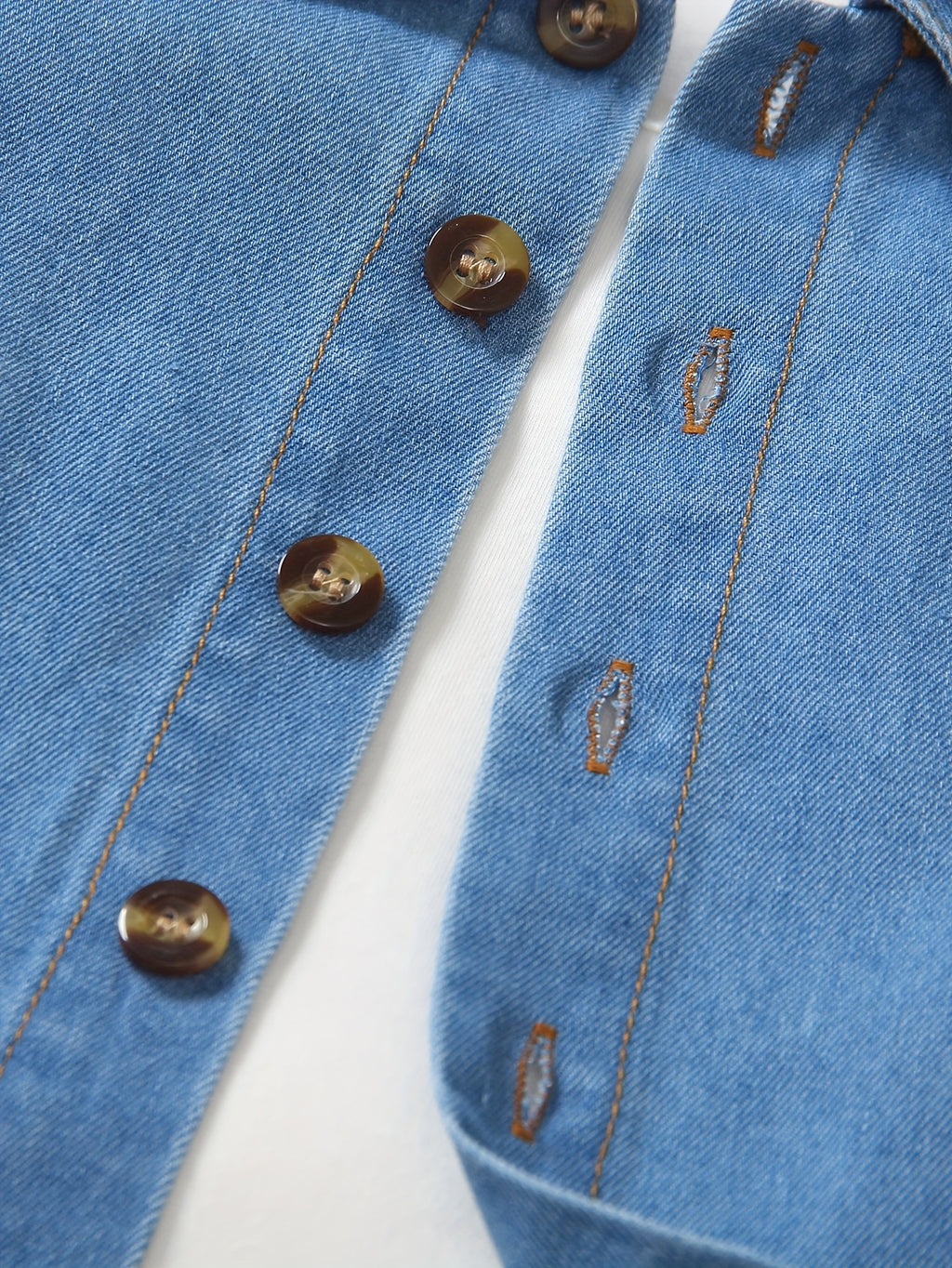 1 Ensemble Jeune Denim Manches Longues et Pantalon Long : Comprend une — Monptitlou