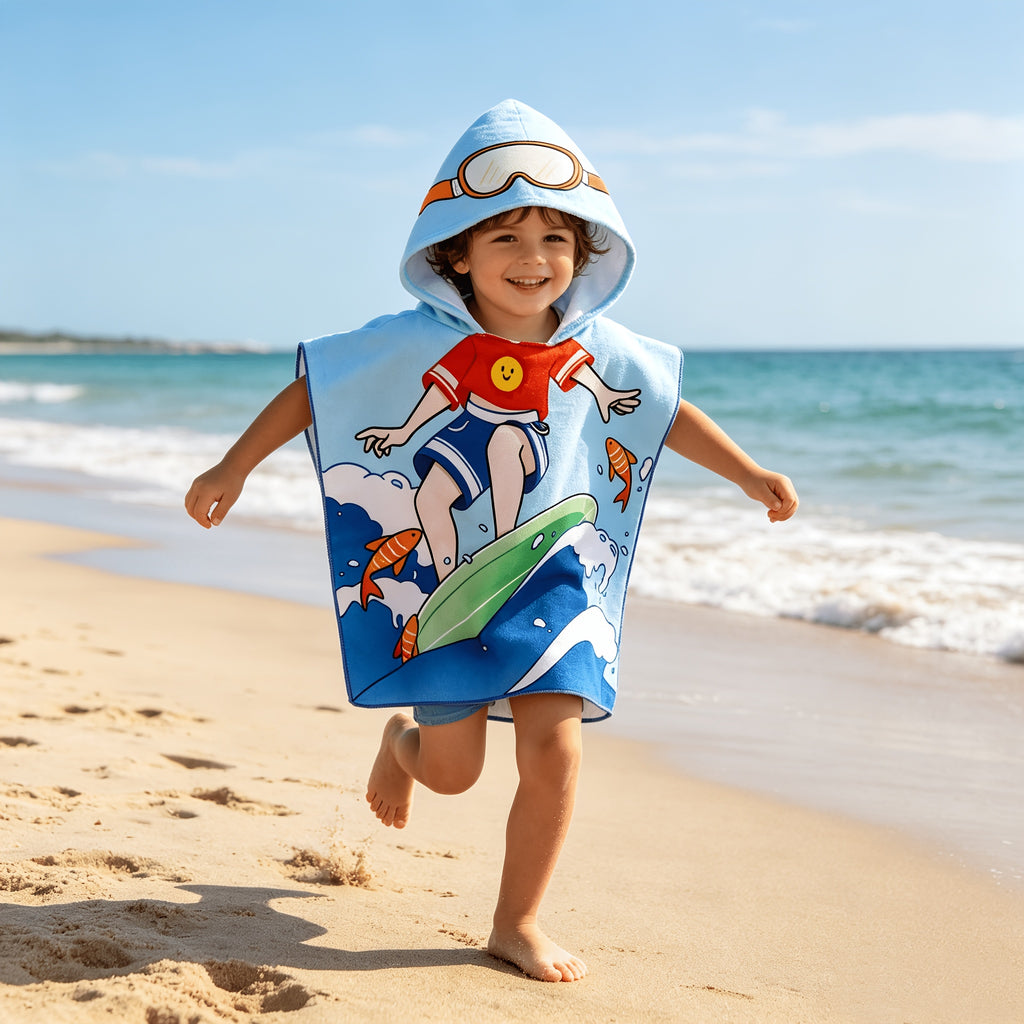 Serviettes de plage capuche pour bébé — Monptitlou