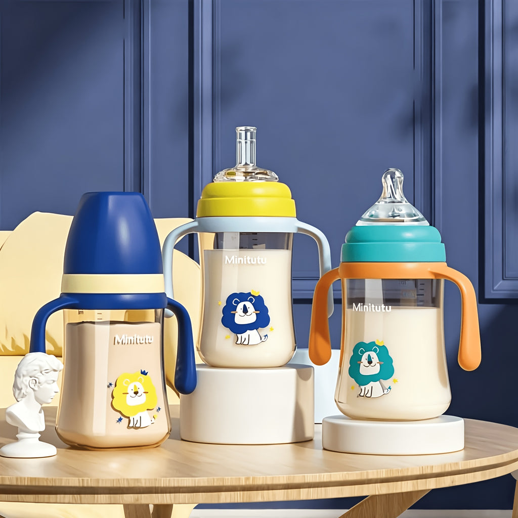 /set Biberon 300ml avec Poignée, Bec -fuite, Bec Canard — Monptitlou